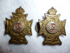 M99 - Les Fusiliers Mont Royal Officer's Matching Collar Badge Pair